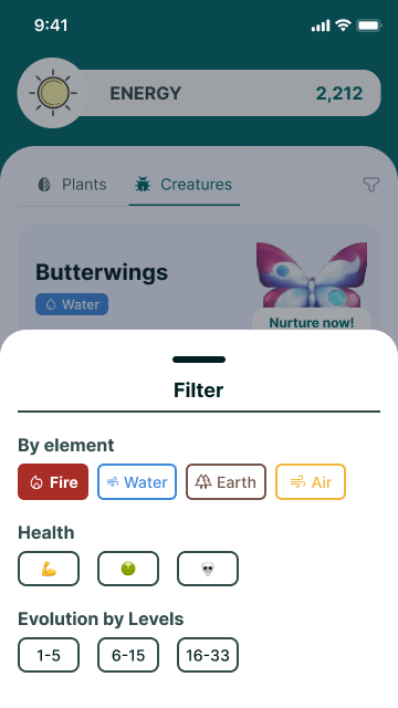 Creature filter sheet